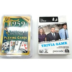 The Office Show Trivia Game TV Spin Masters ‎ 1959 Trivia Challenge lot of 2